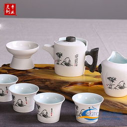 景德鎮(zhèn)雪花釉茶具 10頭套裝廠家直銷，專業(yè)定制彰顯品味