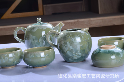 【窯變多彩結(jié)晶釉/茶具套裝/高檔禮品/德化陶瓷批發(fā)】價(jià)格,廠家,圖片,茶具套裝,德化縣柒駿宏工藝陶瓷研究所-